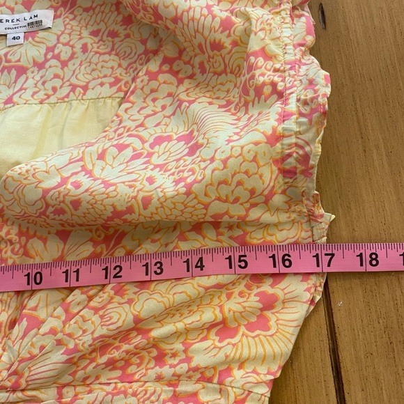 Derek Lam Collective Paisley Floral Flare Short Dress Size 40 medium - Picture 13 of 15